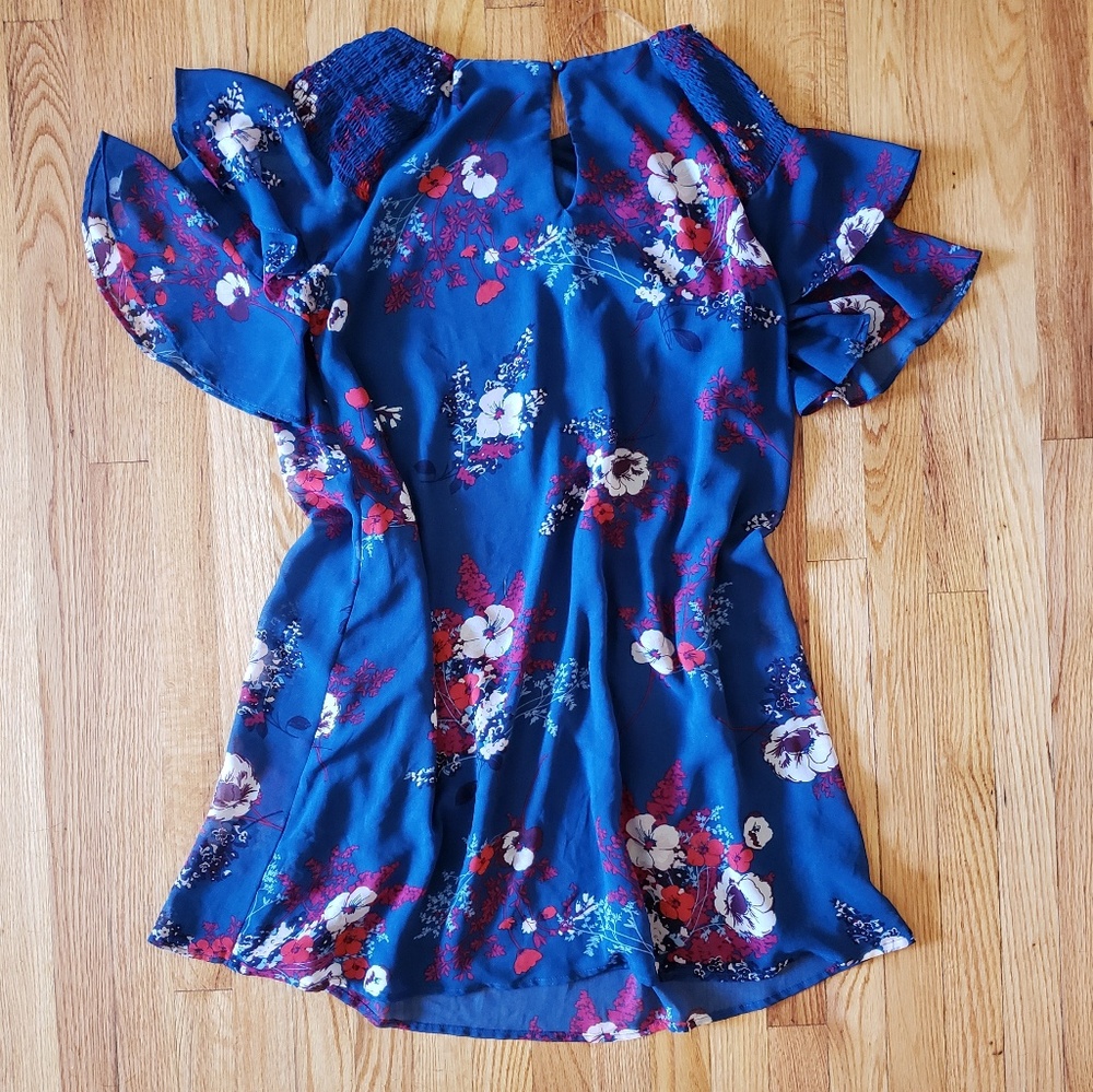 Francescas Blue Rain Dress - Picture 4 of 8